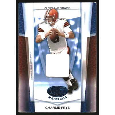 2007 Leaf Certified Materials Mirror Blue Materials #105 Charlie Frye