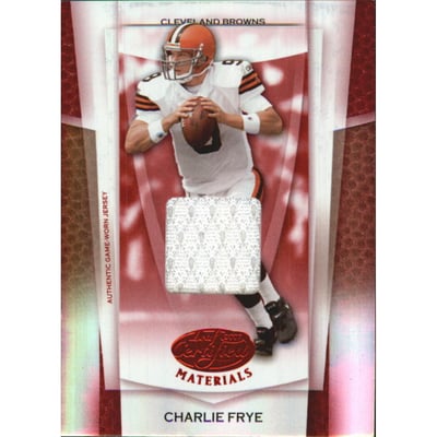 2007 Leaf Certified Materials Mirror Red Materials #105 Charlie Frye/125