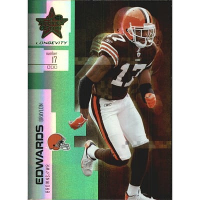 2007 Leaf Rookies and Stars Longevity Emerald #72 Braylon Edwards