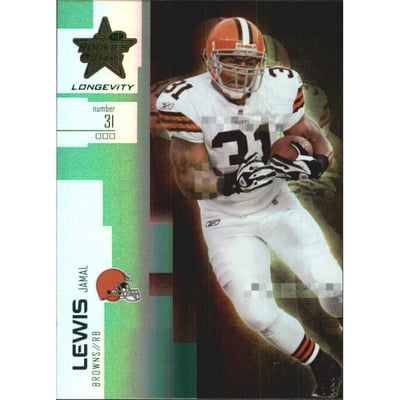 2007 Leaf Rookies and Stars Longevity Emerald #73 Jamal Lewis