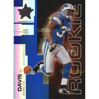 2007 Leaf Rookies and Stars Longevity Sapphire #116 A.J. Davis