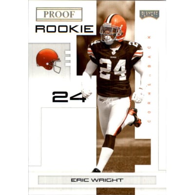 2007 Playoff NFL Playoffs Gold Proof #167 Eric Wright