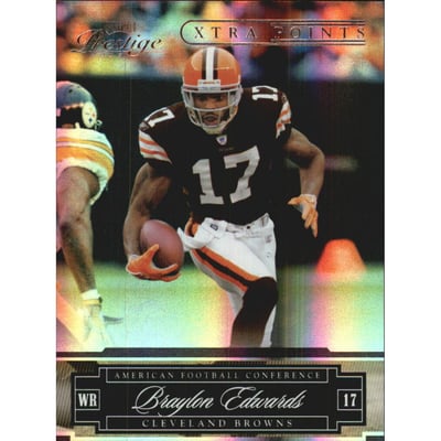 2007 Playoff Prestige Xtra Points Purple #35 Braylon Edwards
