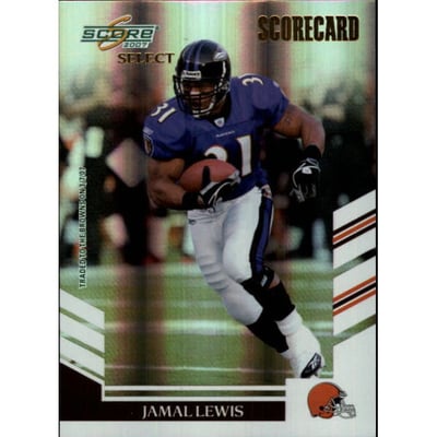 2007 Select Scorecard #203 Jamal Lewis