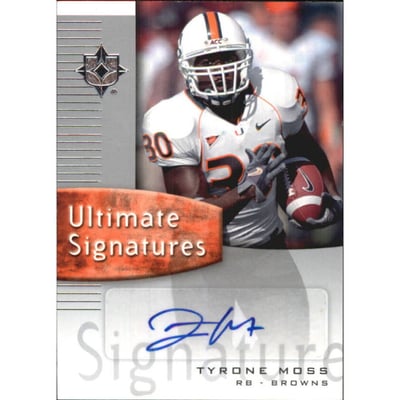 2007 Ultimate Collection Ultimate Signatures #USTM Tyrone Moss