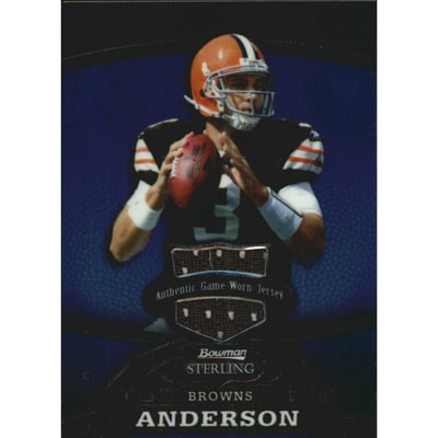 2008 Bowman Sterling Jerseys Blue #81 Derek Anderson