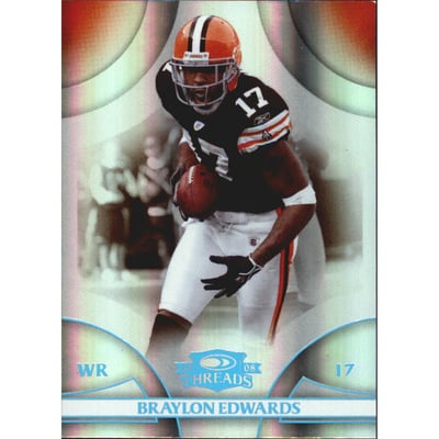 2008 Donruss Threads Platinum Holofoil #134 Braylon Edwards