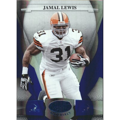 2008 Leaf Certified Materials Mirror Blue #30 Jamal Lewis