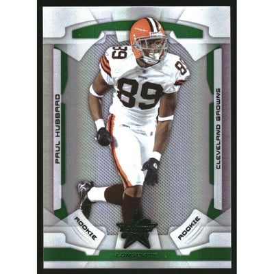 2008 Leaf Rookies and Stars Longevity Emerald #167 Paul Hubbard