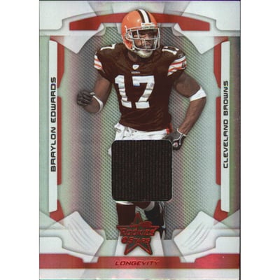 2008 Leaf Rookies and Stars Longevity Materials Ruby #25 Braylon Edwards/250