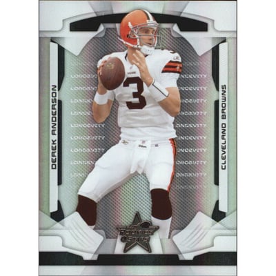 2008 Leaf Rookies and Stars Longevity Parallel Black #23 Derek Anderson