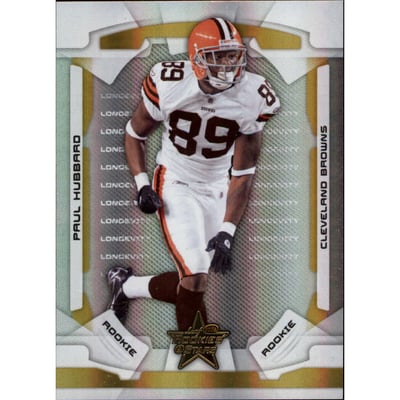 2008 Leaf Rookies and Stars Longevity Parallel Gold #167 Paul Hubbard