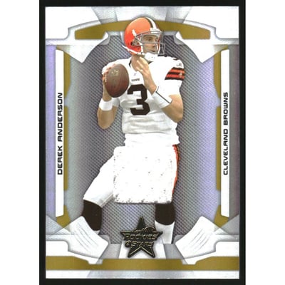 2008 Leaf Rookies and Stars Materials Gold Longevity #23 Derek Anderson/210