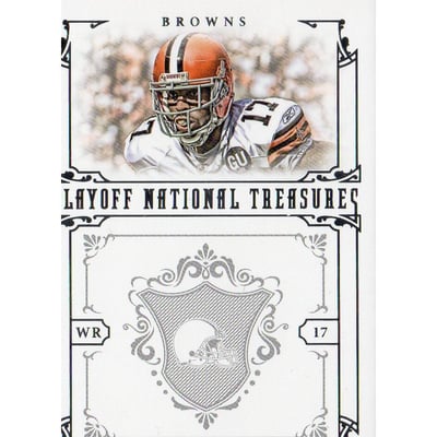 2008 Playoff National Treasures #34 Braylon Edwards