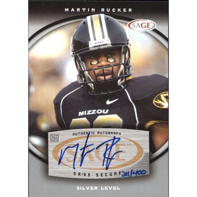 2008 SAGE Autographs Silver #A51 Martin Rucker