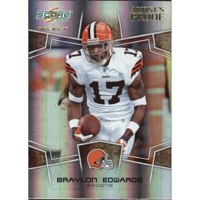 2008 Select Artist's Proof #72 Braylon Edwards
