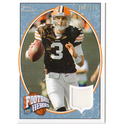 2008 Upper Deck Heroes Jerseys Blue #31 Derek Anderson/175