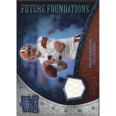 2008 Upper Deck Icons Future Foundations Jersey Silver #FF11 Derek Anderson
