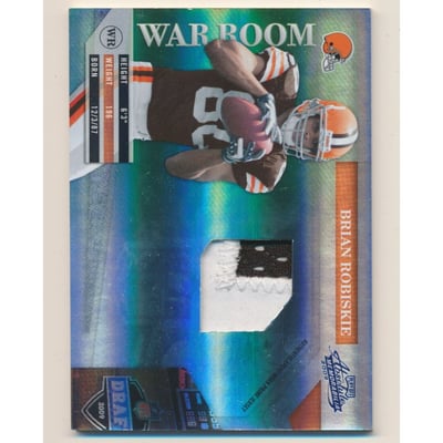 2009 Absolute Memorabilia War Room Materials Prime #5 Brian Robiskie