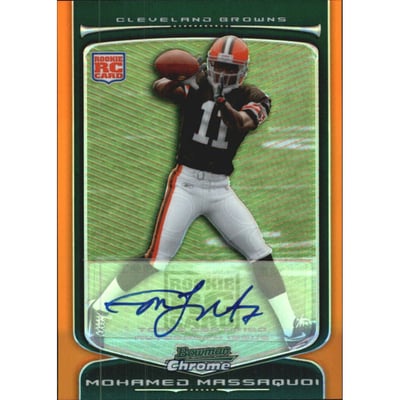 2009 Bowman Chrome Rookie Autographs Orange Refractors #131 Mohamed Massaquoi