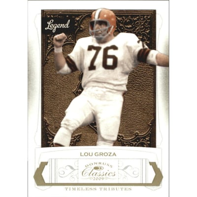 2009 Donruss Classics Timeless Tributes Gold #131 Lou Groza