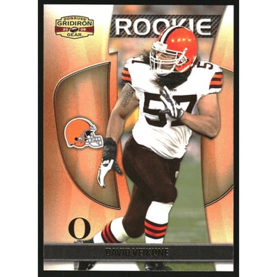 2009 Donruss Gridiron Gear Gold O's #135 David Veikune