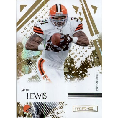 2009 Donruss Rookies and Stars Longevity Parallel Gold #25 Jamal Lewis