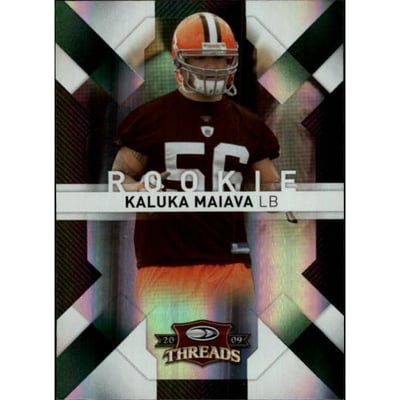2009 Donruss Threads Retail Green #158 Kaluka Maiava