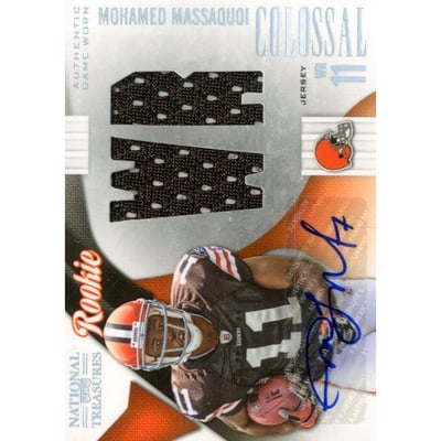 2009 Playoff National Treasures Rookie Colossal Materials Signatures Position #32 Mohamed Massaquoi
