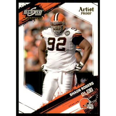 2009 Score Inscriptions Artist's Proof #72 Shaun Rogers