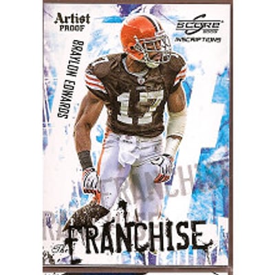 2009 Score Inscriptions Franchise Artist's Proof #6 Braylon Edwards