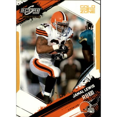 2009 Score Inscriptions Gold Zone #68 Jamal Lewis