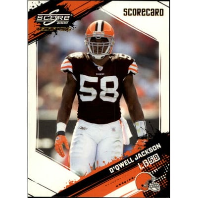 2009 Score Inscriptions Scorecard #67 D'Qwell Jackson