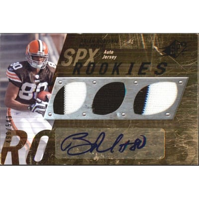 2009 SPx #101 Brian Robiskie JSY AU RC