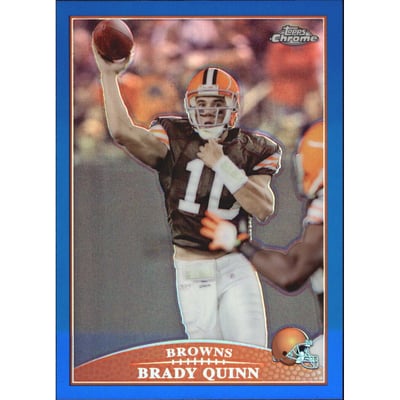 2009 Topps Chrome Blue Refractors #TC13 Brady Quinn