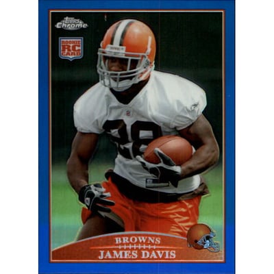 2009 Topps Chrome Blue Refractors #TC196 James Davis
