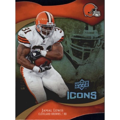 2009 Upper Deck Icons Gold Holofoil Die Cut #79 Jamal Lewis
