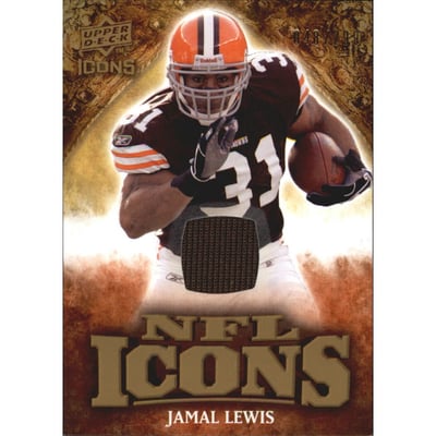 2009 Upper Deck Icons NFL Icons Jerseys #ICJL Jamal Lewis