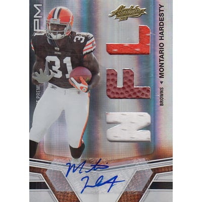 2010 Absolute Memorabilia #211 Montario Hardesty RPM AU RC