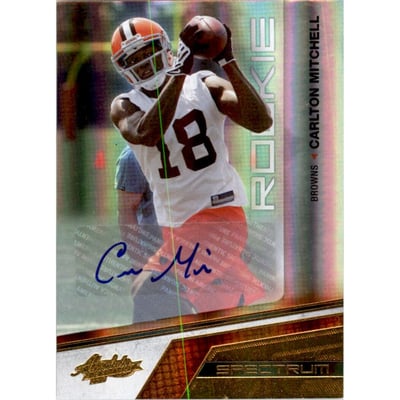 2010 Absolute Memorabilia Spectrum Gold Autographs #115 Carlton Mitchell/199