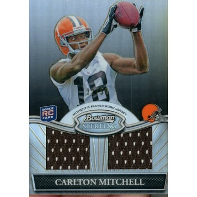 2010 Bowman Sterling Black Refractors #BSRDRCMI Carlton Mitchell JSY