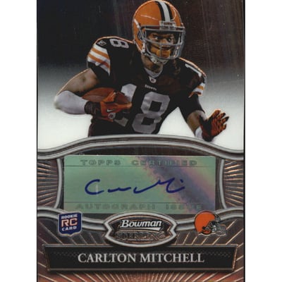 2010 Bowman Sterling #BSACMI Carlton Mitchell AU D