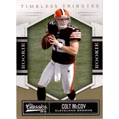 2010 Classics Timeless Tributes Gold #123 Colt McCoy