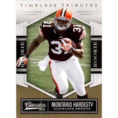2010 Classics Timeless Tributes Gold #172 Montario Hardesty