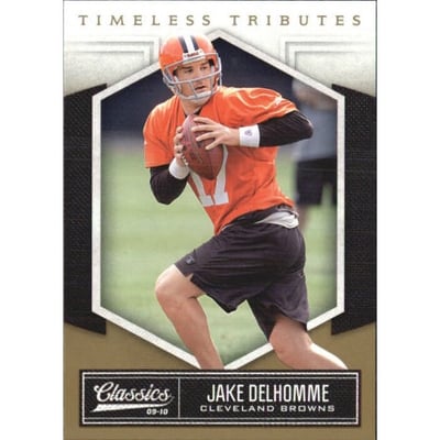 2010 Classics Timeless Tributes Gold #22 Jake Delhomme
