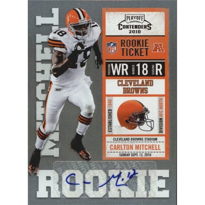 2010 Playoff Contenders #113 Carlton Mitchell AU/496* RC