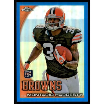 2010 Topps Chrome Blue Refractors #C168 Montario Hardesty