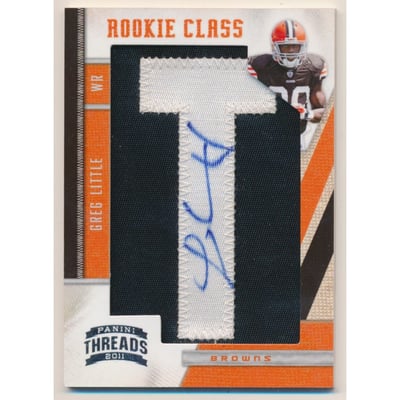 2011 Panini Threads #276 Greg Little AU/450 RC