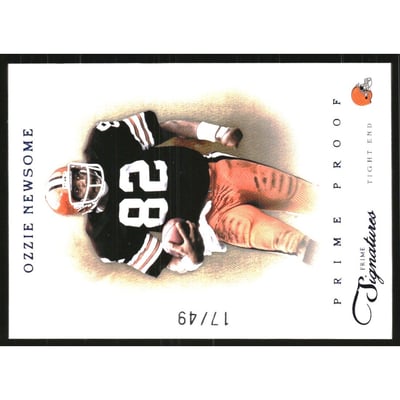 2011 Prime Signatures Prime Proof Blue #133 Ozzie Newsome