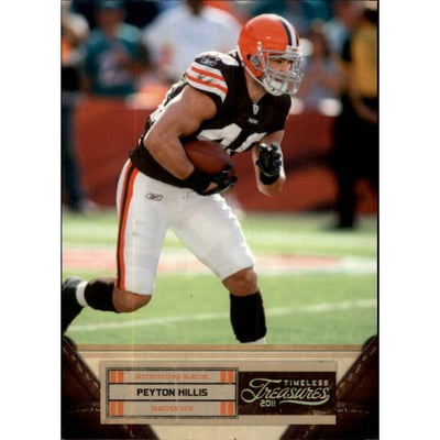 2011 Timeless Treasures Gold #77 Peyton Hillis